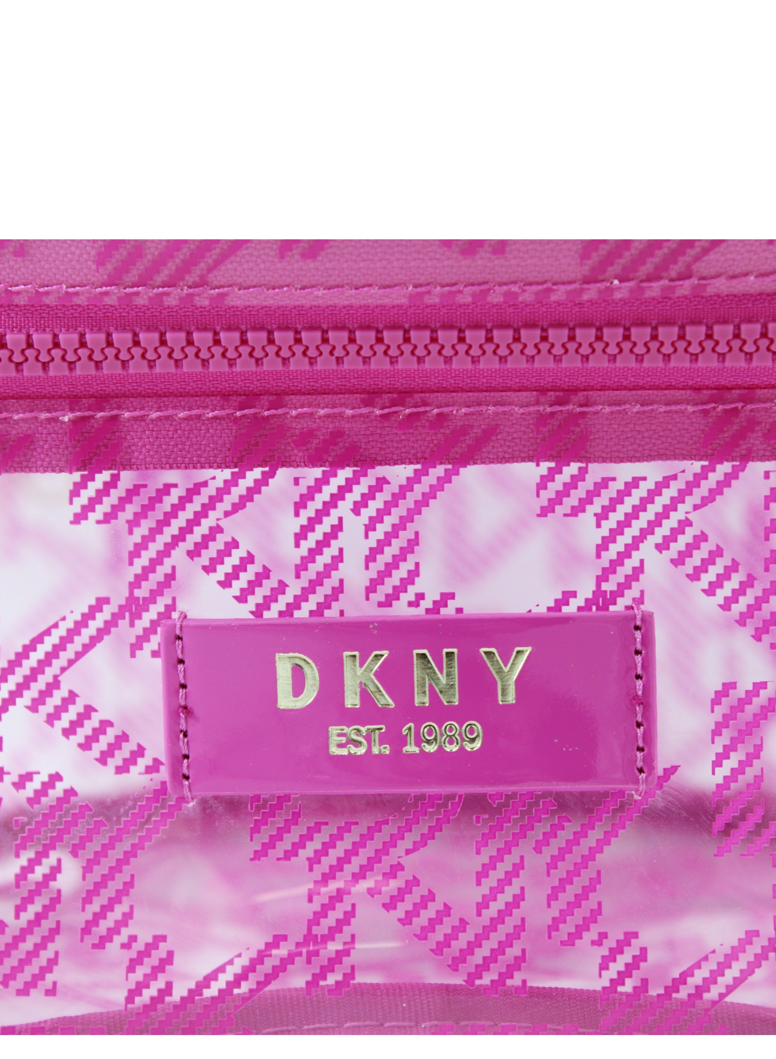 DKNY Lucid Dream Train Case Cosmetic Bag, Travel Make up Bag Small, Small Lightweight Cosmetic Bag Storage Bag, Small Makeup Bag, Travel Toiletry Bag