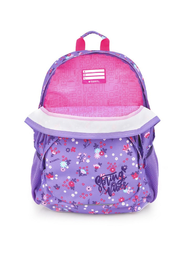 Gabol Violet Kids Backpack Lightweight Children's Nursery School Bag for Preschool Boys Girls