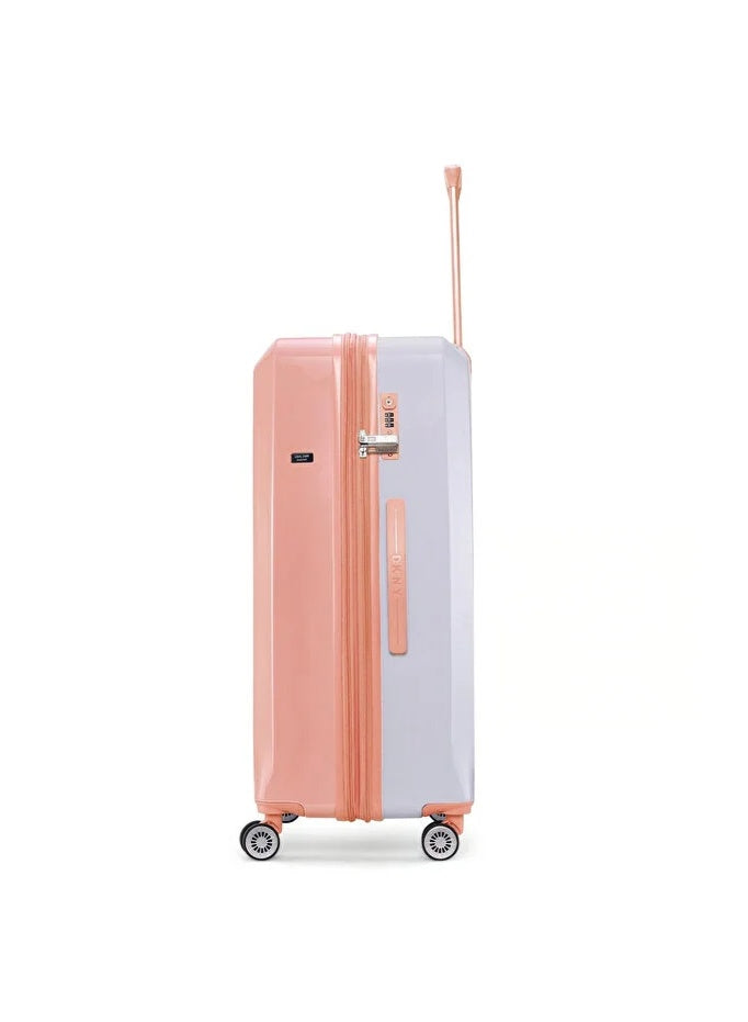 DKNY Bold Hardside Luggage – Small Size | Stylish Casual Wear | Premium Comfort – Coral Color
