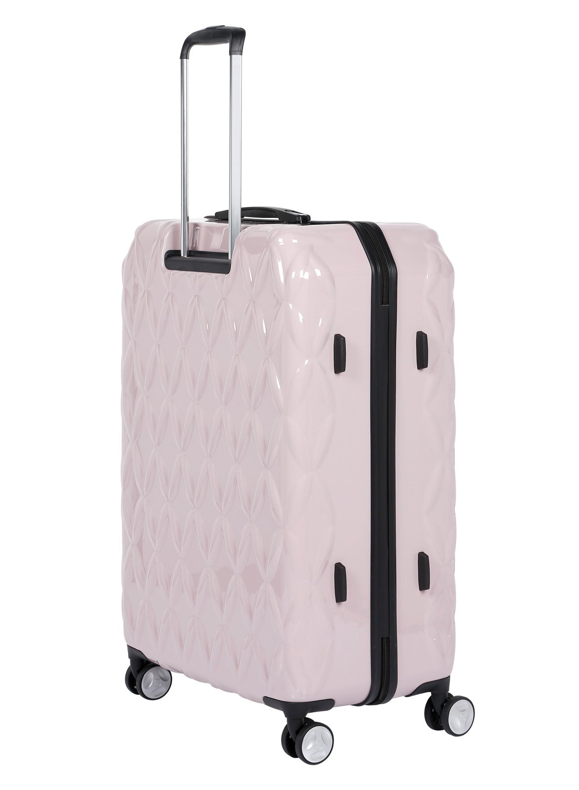 BEBE Tiara Hardside Luggage on Wheels for Unisex | Ultra Lightweight ABS on with Spinner Wheels 4 Color Rose Pink