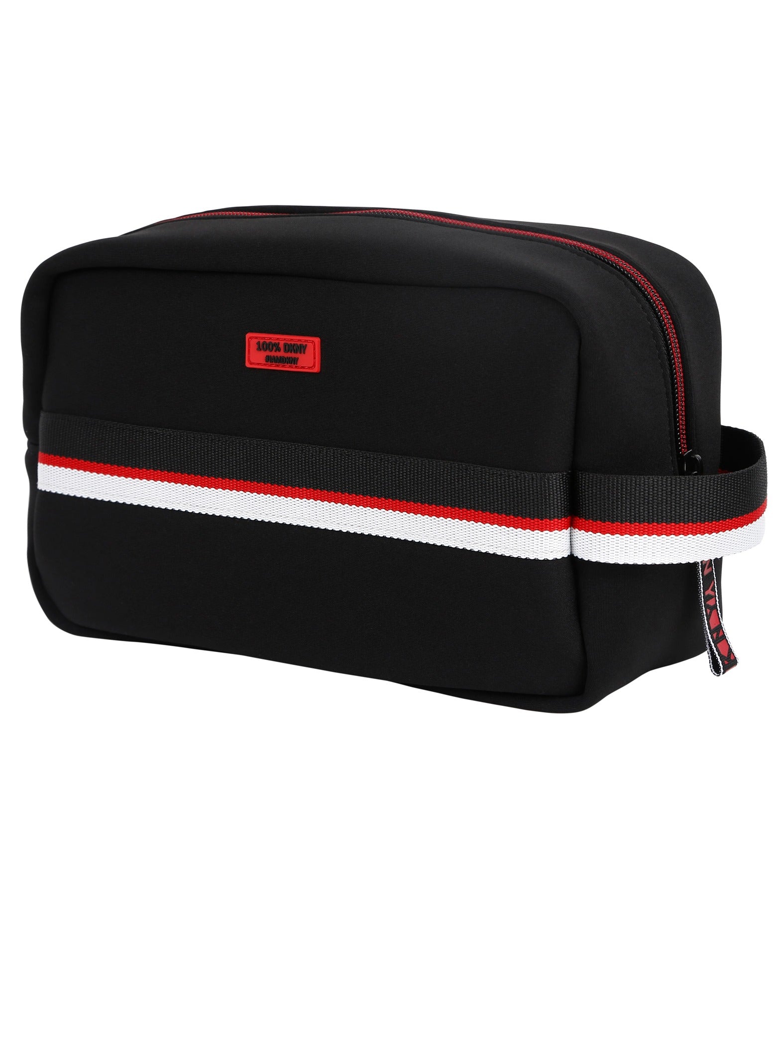 DKNY EXCURSIONIST Men's Toiletry Bag, Black, 6x9x4 cm