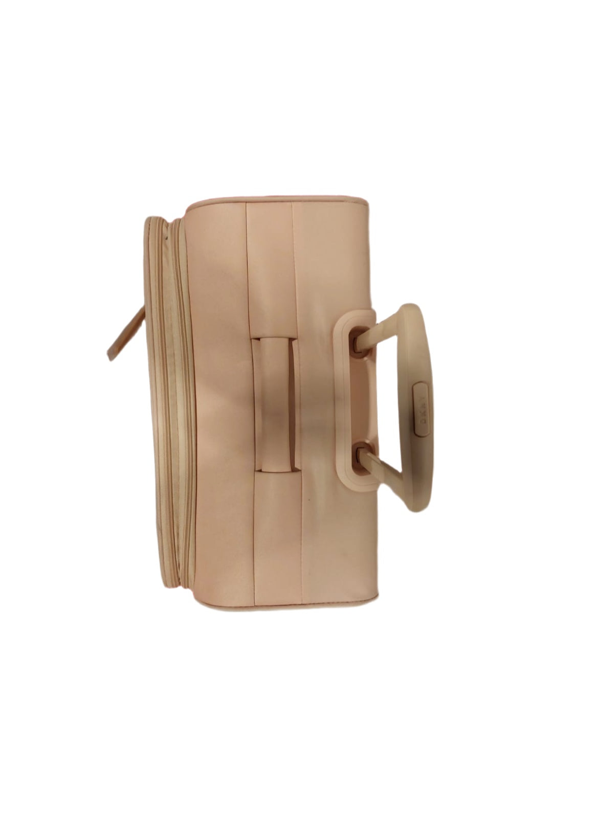 DKNY Sweet Dreams Medium Upright Luggage | Lightweight Travel Trolley Bag with Wheels | Durable Suitcase | Peach Bloom