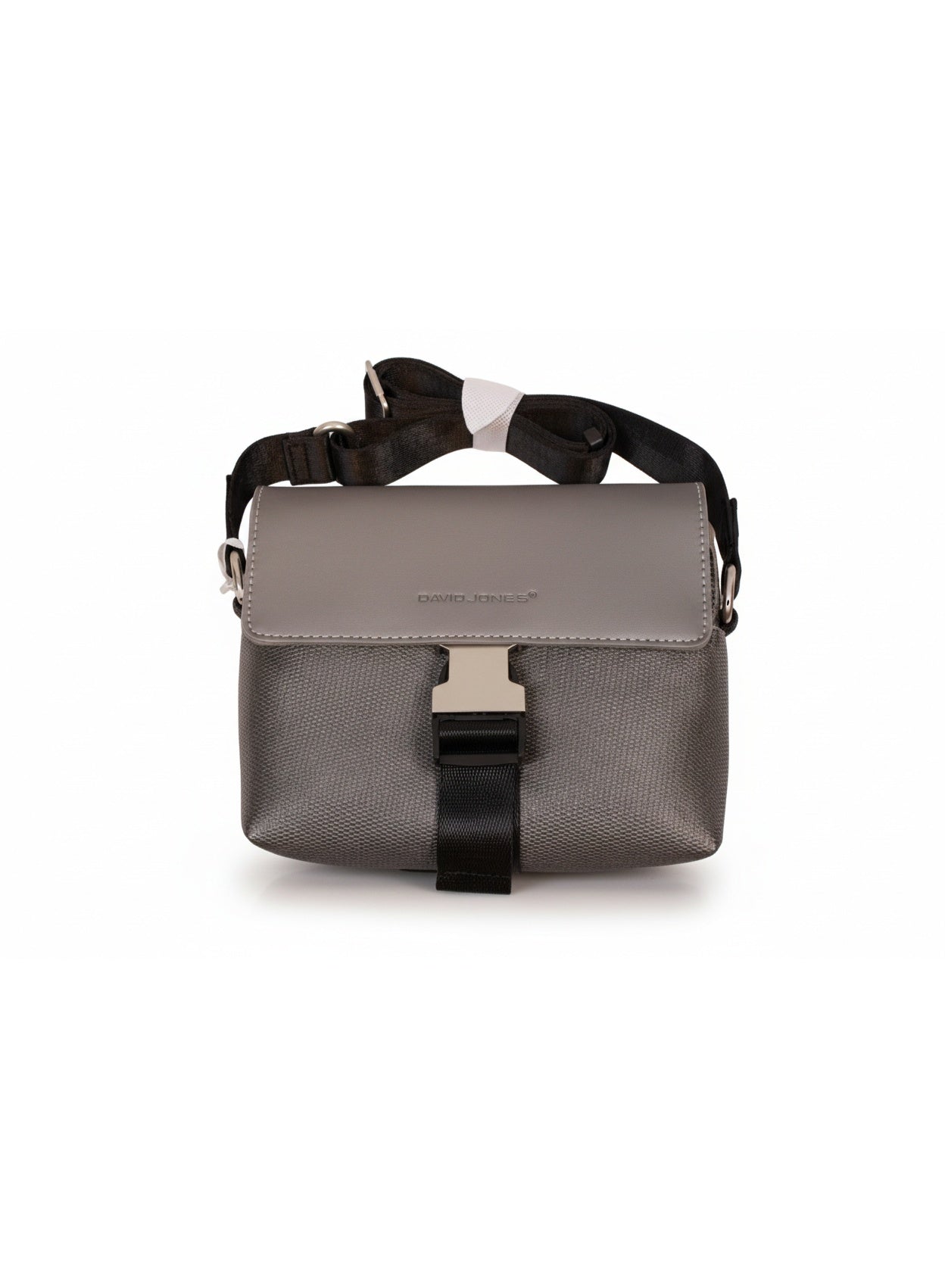 David Jones Womens Handbag Stylish and Durable Everyday Carry | Color Silvery Gray (CM7490)