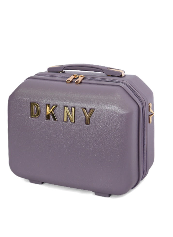 Dkny Allure Hardside Luggage on Wheels for Unisex | Ultra Lightweight ABS on with Spinner Wheels 4 Color Black/Rose Pulm