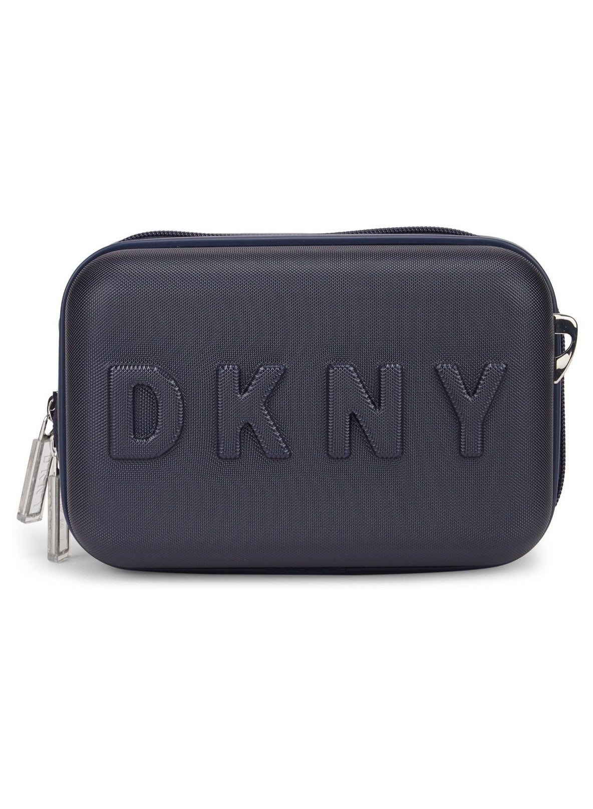 DKNY Trademark Beauty Case Makeup Travel Lighted Case, Cosmetic Bag Organizer Professional Adjustable Divider Storage, Waterproof Portable Make up Train Box Accessories