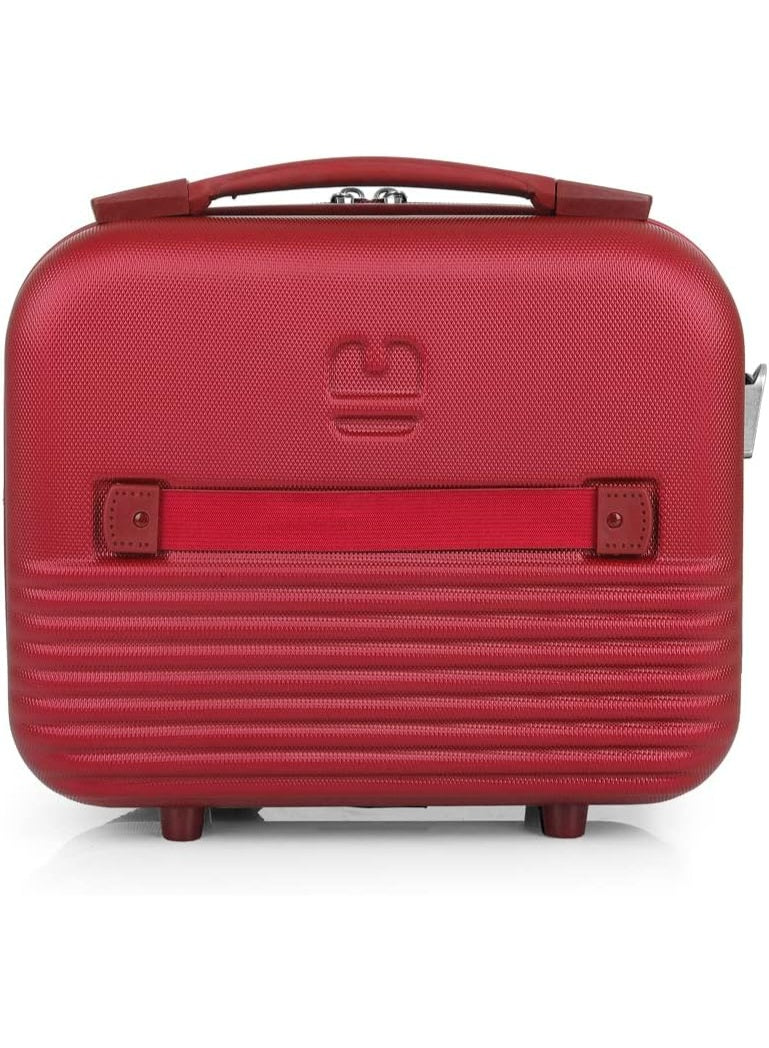 Gabol Balance Luggage ABS + PP Hardshell Clearance Luggage bag Hardside Lightweight Durable Carry On Suitcase Sets, Spinner Wheels, TSA Lock 20/24/28in (Red, Beauty Case)