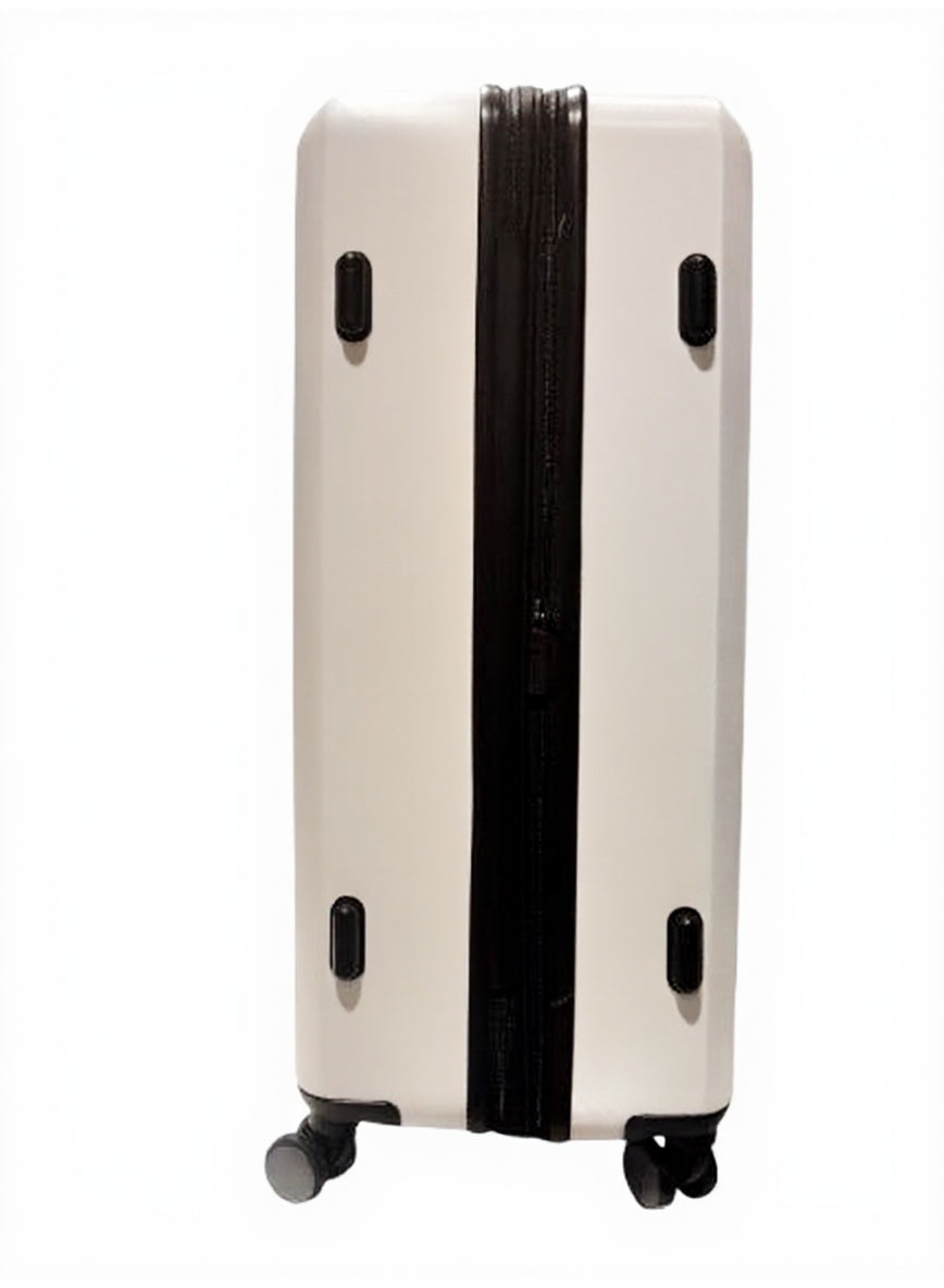 DKNY ECHO Hardside Luggage on Wheels for Unisex | Ultra Lightweight ABS on with Spinner Wheels 4 Color White