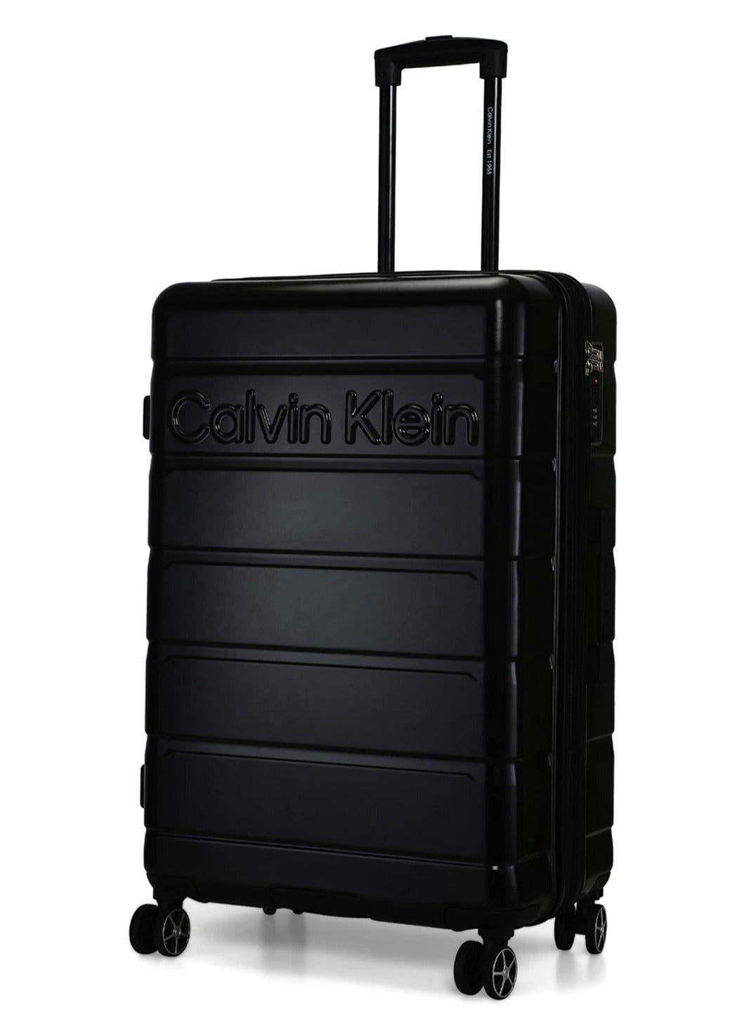 Ridge Line Hardside Spinner Luggage On Wheels, Ultra Lightweight ABS, 4 Double Wheels Color Black