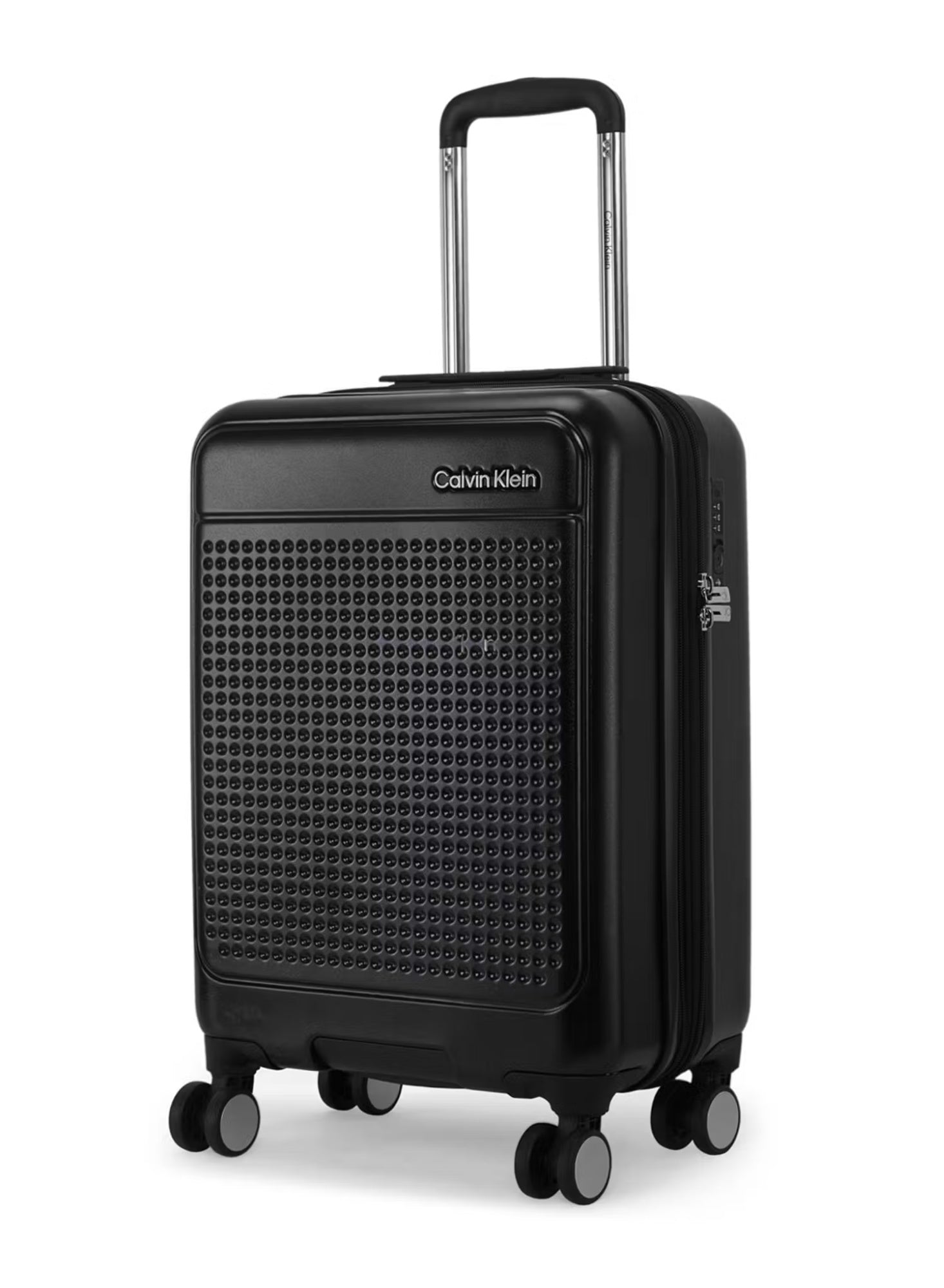 Calvin Klein In Stereo Hardside Luggage on Wheels for Unisex | Ultra Lightweight ABS with 4 Spinner Wheels|Color Black