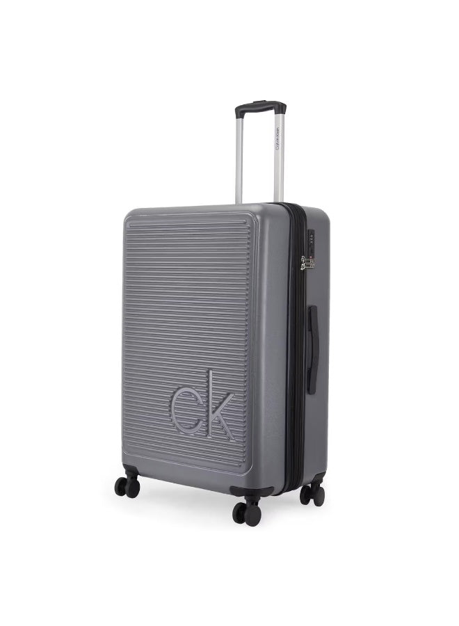 Calvin Klein Horizon Hardside Luggage on Wheels for Unisex | Ultra Lightweight ABS with 4 Spinner Wheels | Color Charcoal