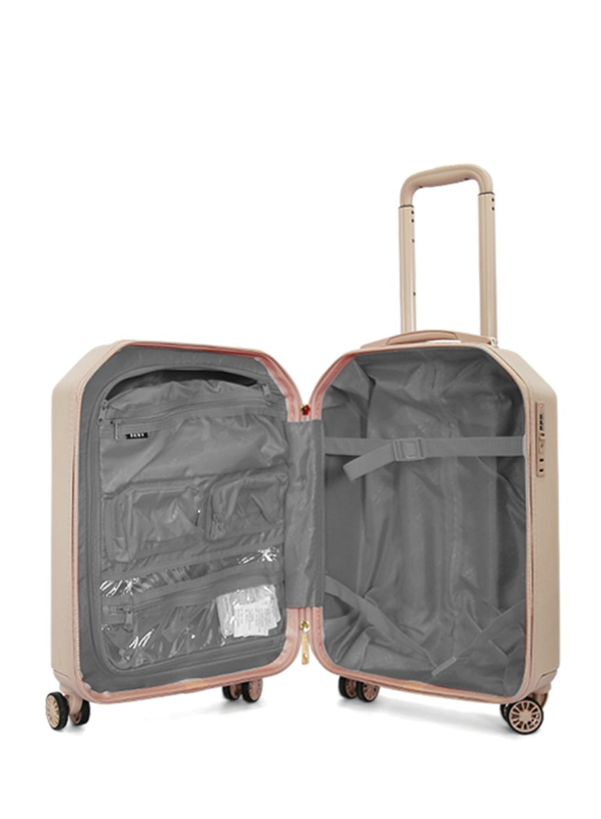 DKNY Allure 3-Piece Hardsided Luggage Set on Wheels for Unisex | Ultra Lightweight ABS with Spinner Wheels 4 Color Pink