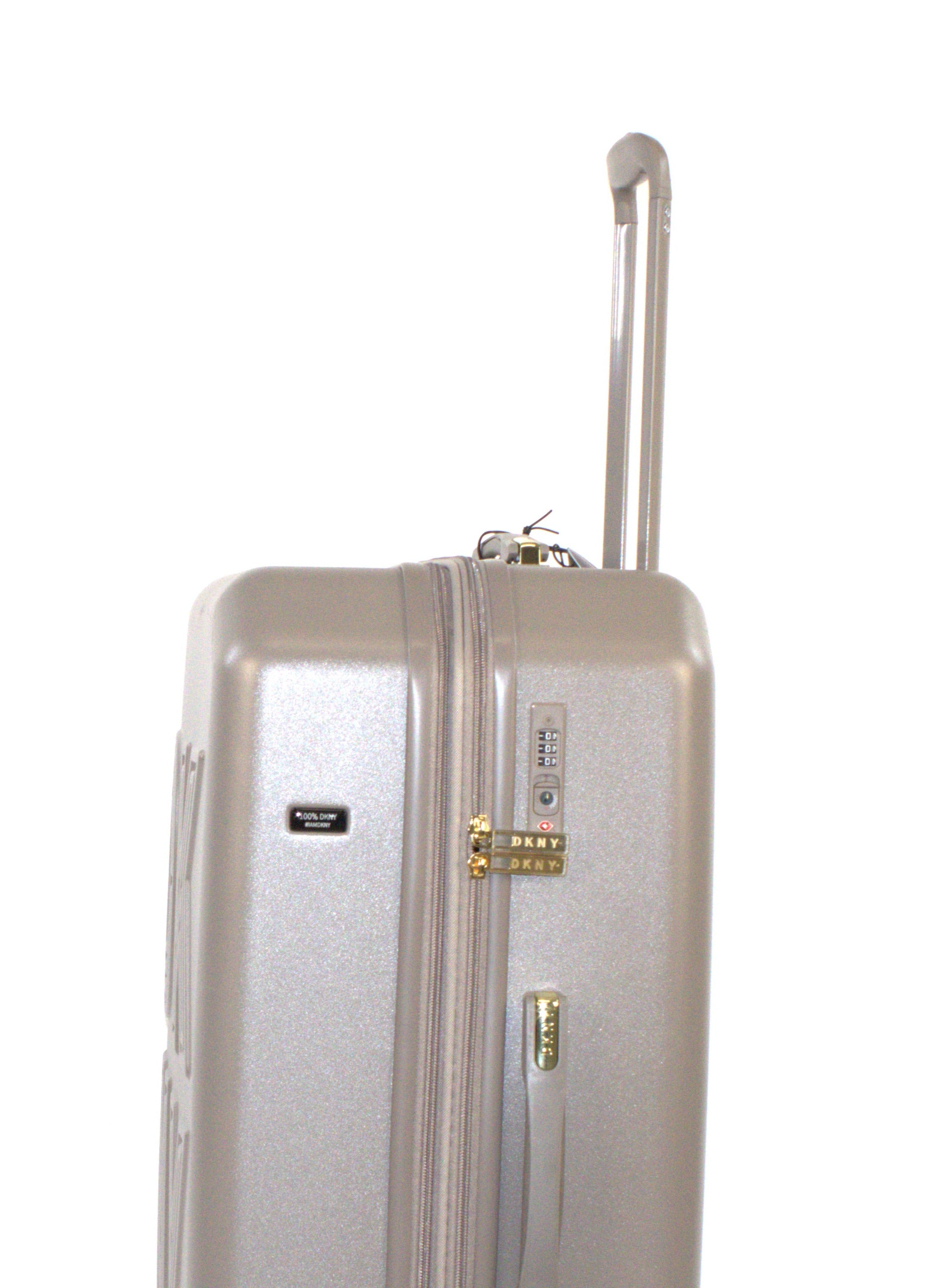 Dkny Remix Hardside Luggage on Wheels for Unisex | Ultra Lightweight ABS on with Spinner Wheels 4 Color Ash