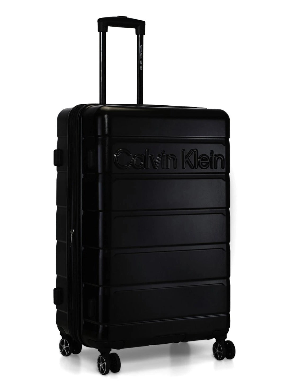 Ridge Line Hardside Spinner Luggage On Wheels, Ultra Lightweight ABS, 4 Double Wheels Color Black