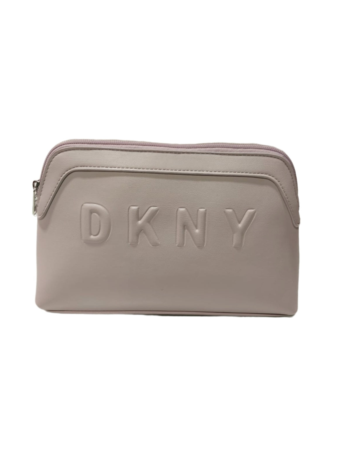 DKNY Trademark Large Cosmotic Bag & Beauty Case | Women’s Travel Makeup & Essentials Organizer | Large Size | Mauve