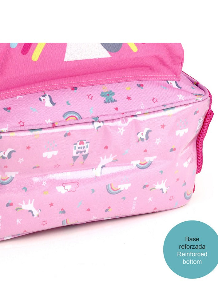 Gabol Rainbow Kids Backpack Lightweight Children's Nursery School Bag for Preschool Boys Girls