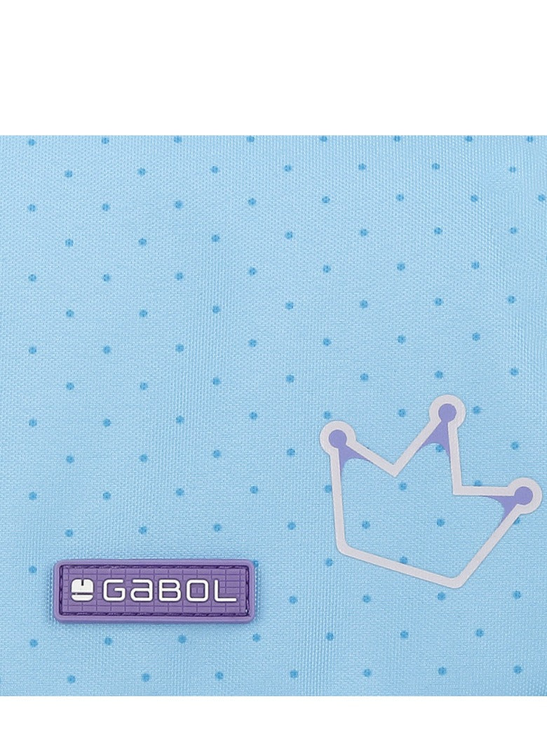 Blue Crown Pencil Case, Zippered