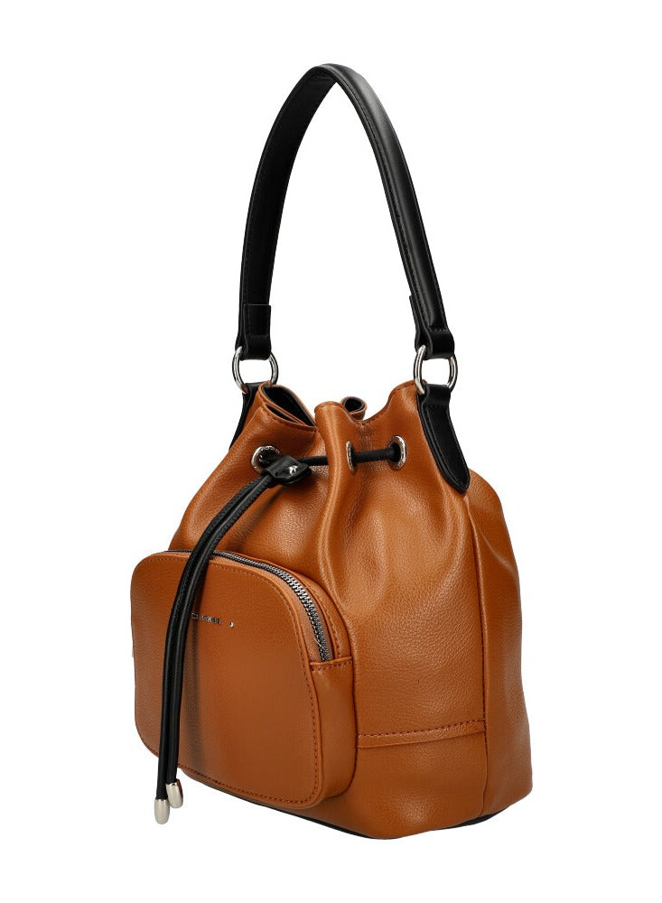 David Jones Women’s Large Capacity Shoulder Bags for Women Large Handbags Lightweight Bag, Large Capacity With Long Handle, Crossbody Shoulder Totes Stylish For Work, School & College Color COGNAC