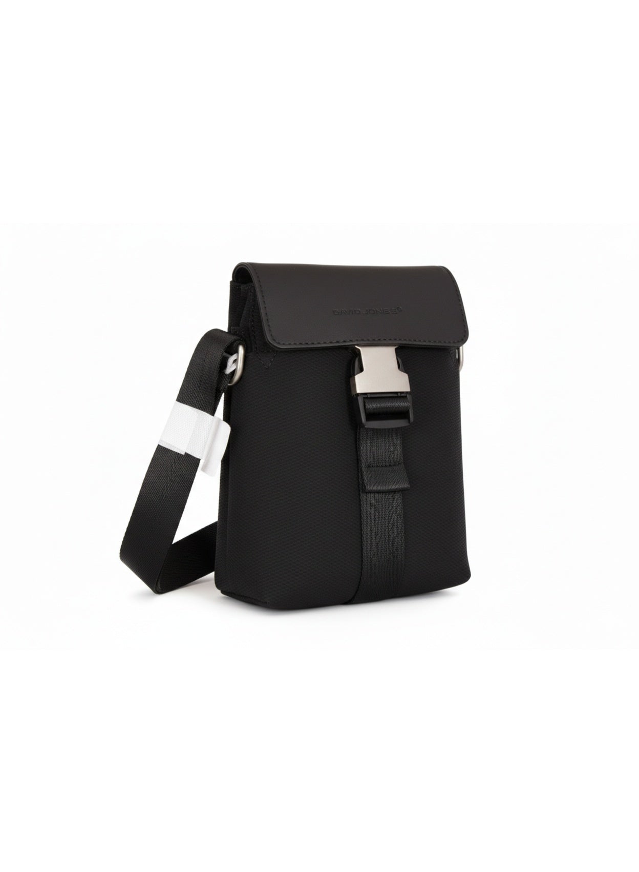 David Jones Women's Crossbody Messenger Bag | Tactical Compact Shoulder Sling Bag with Adjustable Strap | Color Black(CM7491)