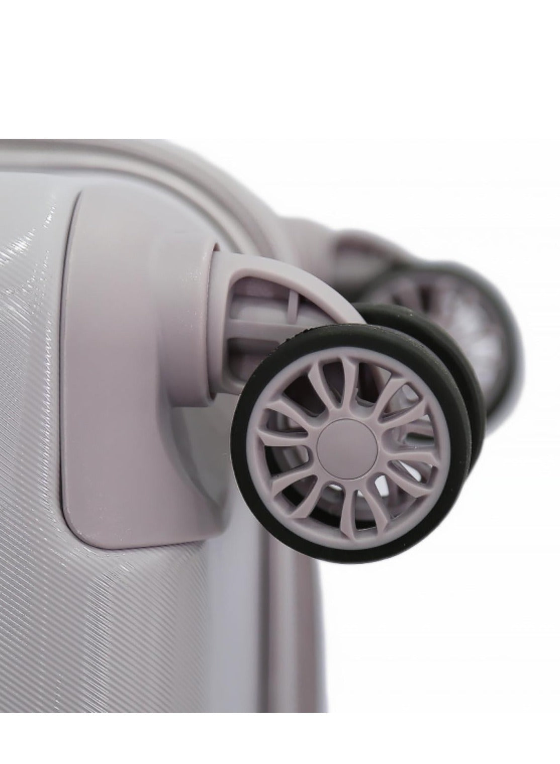 Bias HS Hard Case Luggage Trolley for Unisex ABS Lightweight 4 Double Wheeled Suitcase With Built In TSA Type Lock Color Lavender