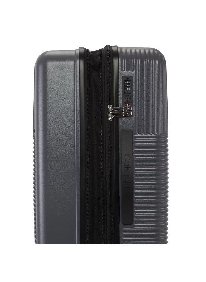 Calvin Klein Astoria Hardside Luggage on Wheels for Unisex | Ultra Lightweight ABS with 4 Spinner Wheels | Color Charcoal