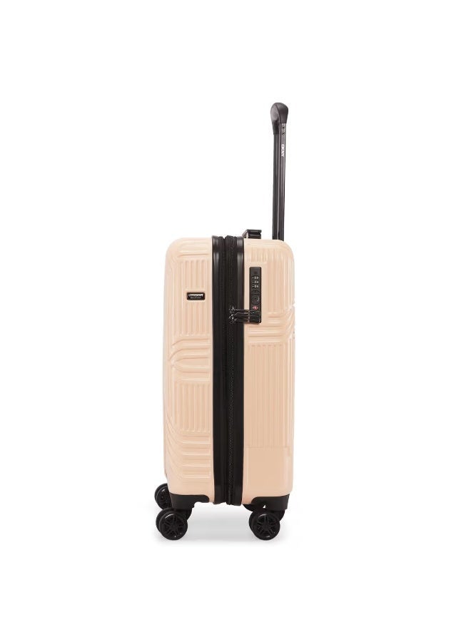 DKNY City Scape Hardside Luggage on Wheels for Unisex | Ultra Lightweight ABS with Spinner Wheels 4 Color Pale Peach