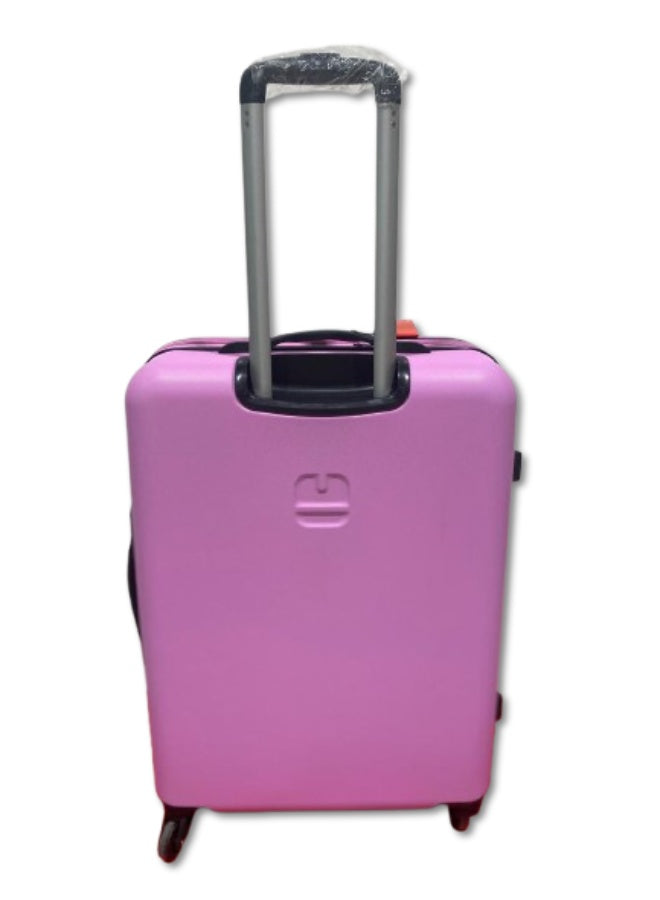 GABOL Future Medium Hard Shell Suitcase – Rosa Color | Lightweight ABS Trolley Luggage with 4 Spinner Wheels