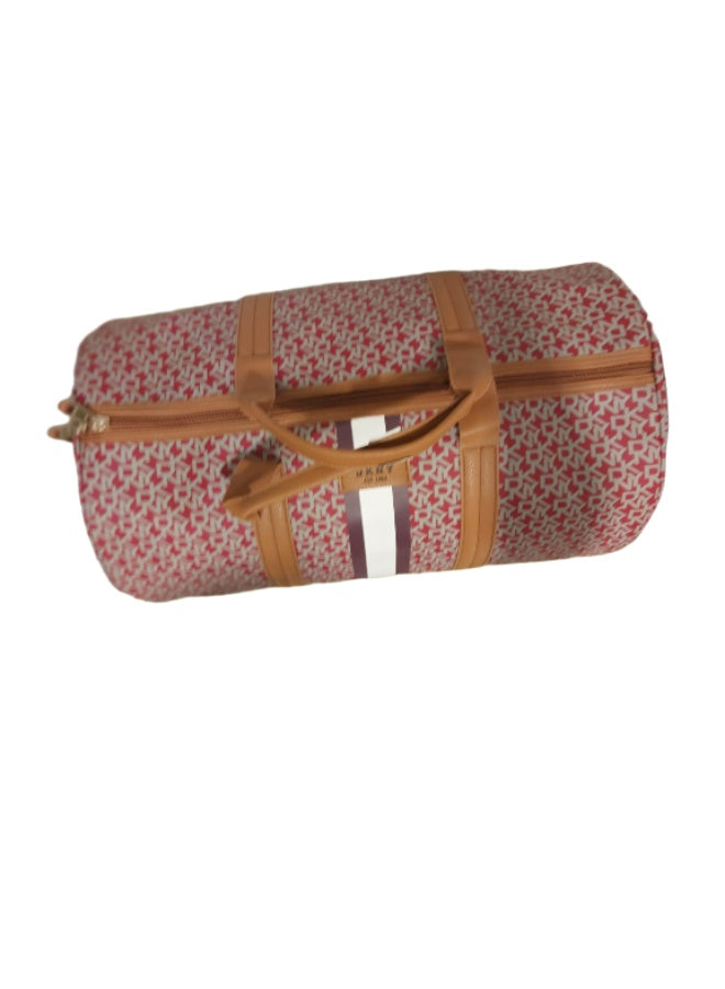 Signature Stripe ECHO Hardside Luggage on Wheels for Unisex | Ultra Lightweight ABS on with Spinner Wheels 4 Color BR Red/Stone