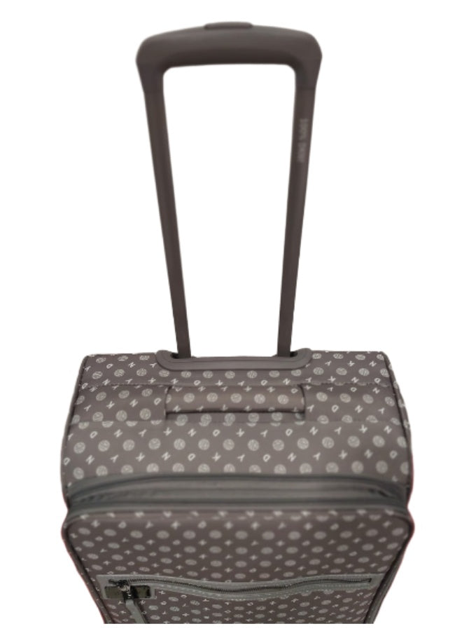 DKNY Legacy Hardside Luggage on Wheels for Unisex | Ultra Lightweight ABS on with Spinner Wheels 4 Color Charcol/White