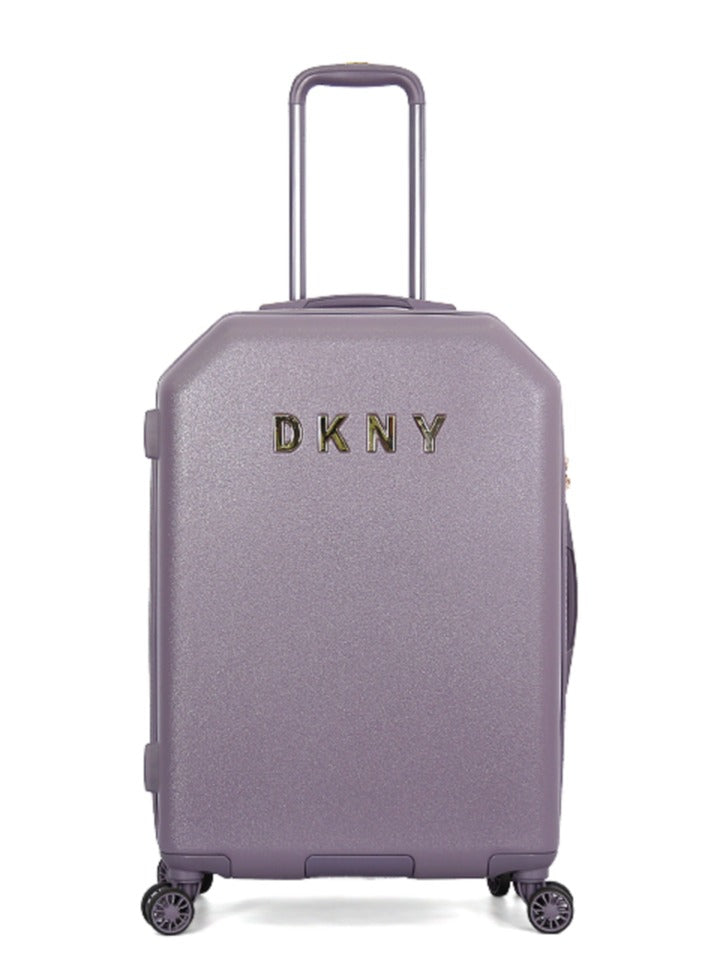 Dkny Allure Hardside Luggage on Wheels for Unisex | Ultra Lightweight ABS on with Spinner Wheels 4 Color Black/Rose Pulm