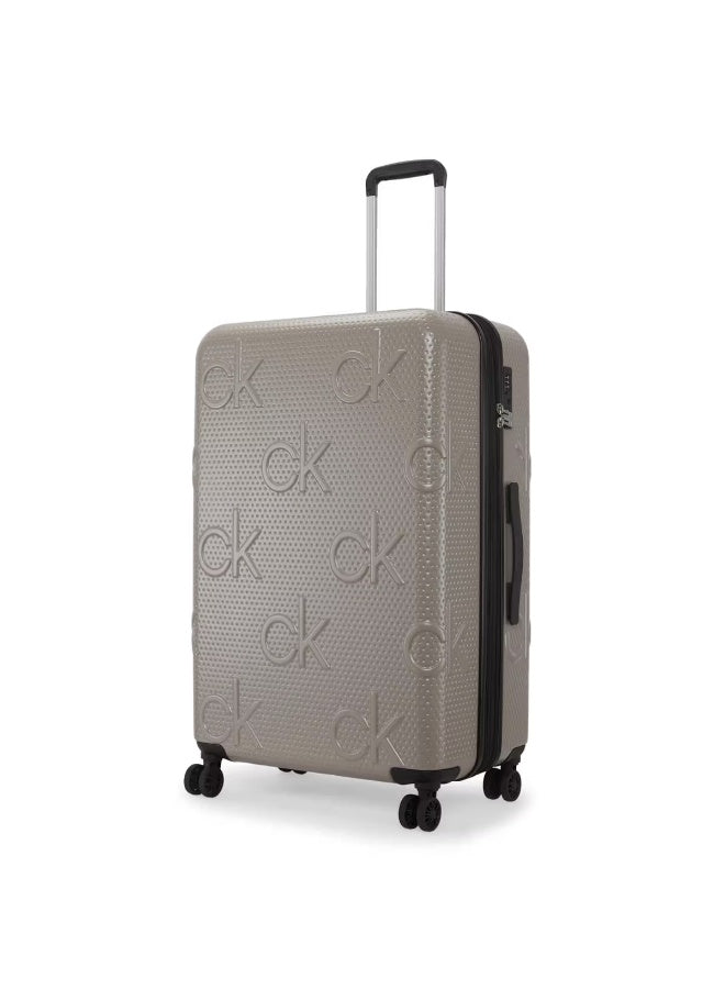 Calvin Klein Insignia 4.0 Hardside Luggage on Wheels for Unisex | Ultra Lightweight ABS with 4 Spinner Wheels | Color Cinder