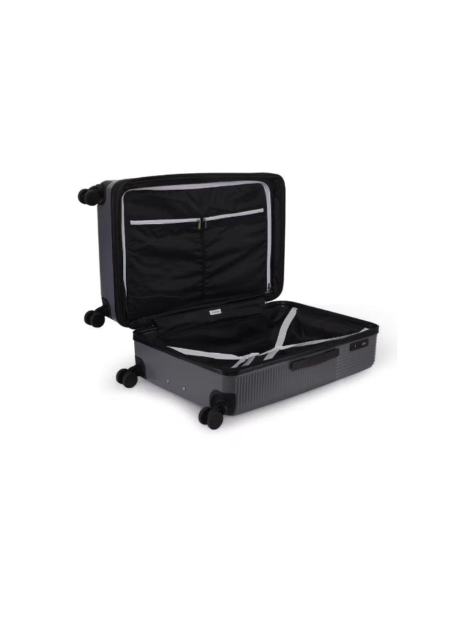 Calvin Klein Astoria Hardside Luggage on Wheels for Unisex | Ultra Lightweight ABS with 4 Spinner Wheels | Color Charcoal
