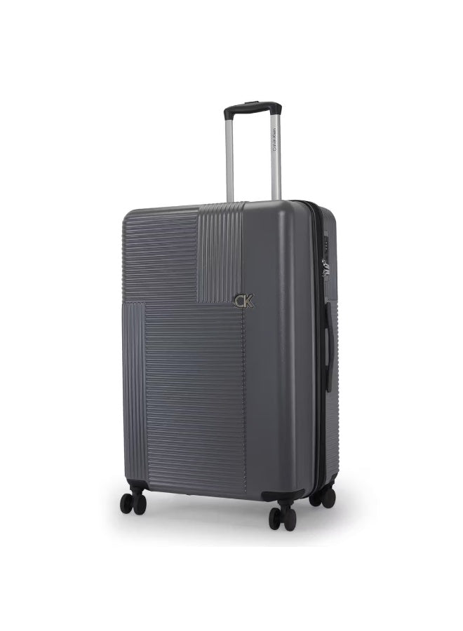 Calvin Klein Astoria Hardside Luggage on Wheels for Unisex | Ultra Lightweight ABS with 4 Spinner Wheels | Color Charcoal