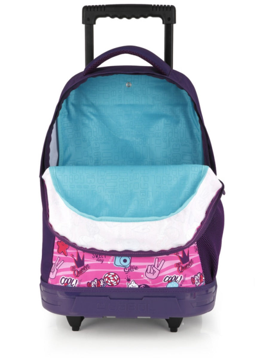 Gabol Sticker Kids Trolley Backpack Children's Nursery School Bag for Preschool Boys Girls