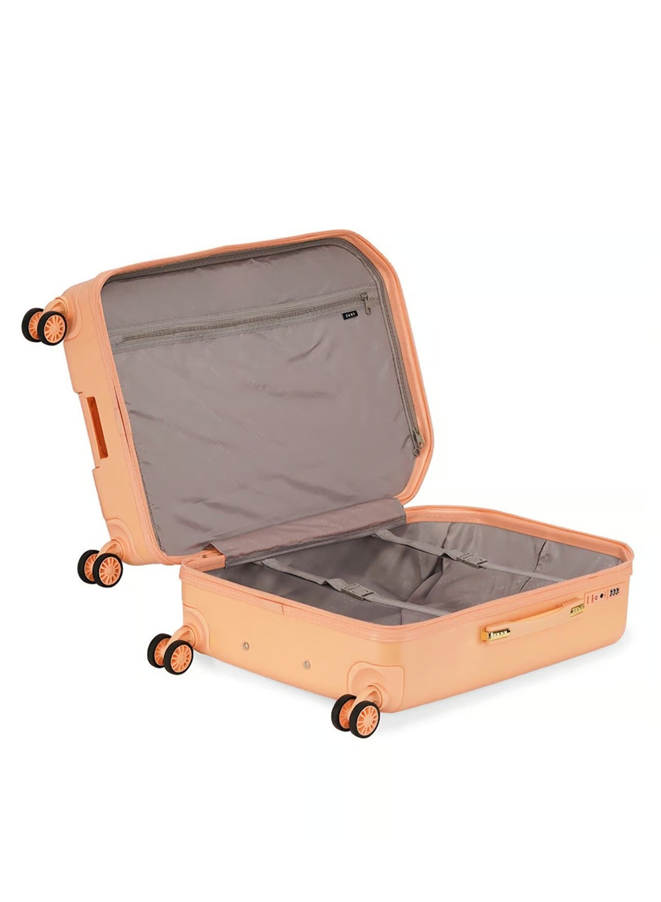 Allure Hardside Luggage on Wheels for Unisex | Ultra Lightweight ABS on with Spinner Wheels 4 Color APRICOT