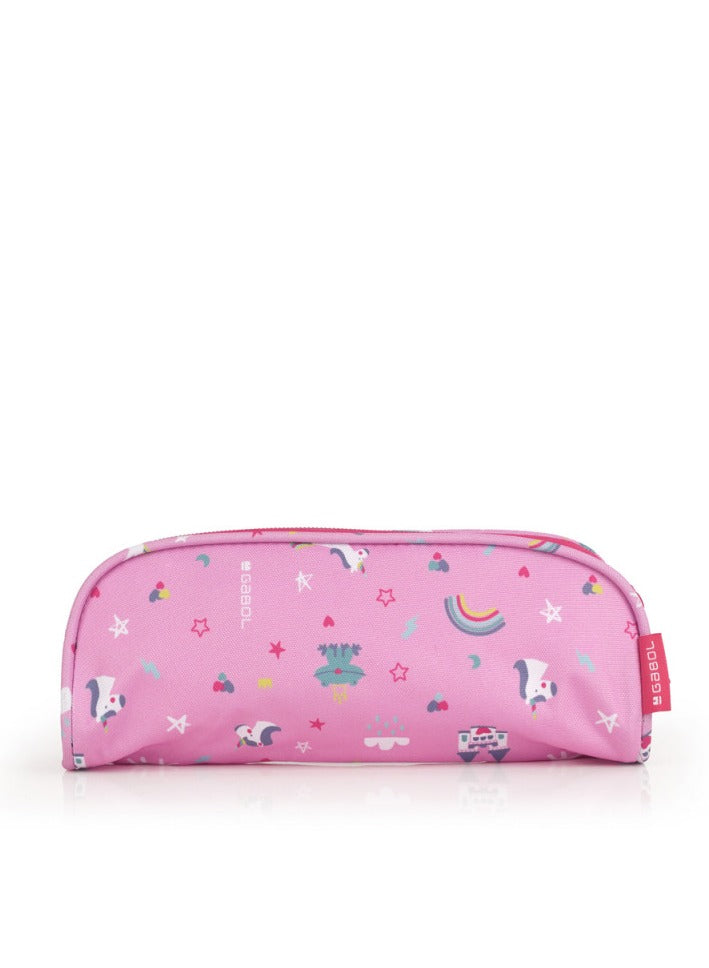 Pink Printed Pencil Case Unicorn
