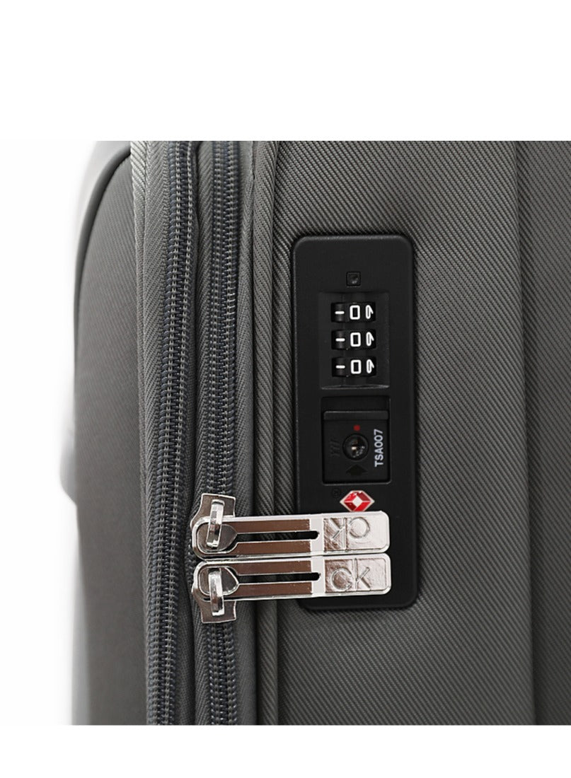 Escape Softside Polyester Luggage on Wheels for Unisex – Lightweight Travel Suitcase with Spinner Wheels