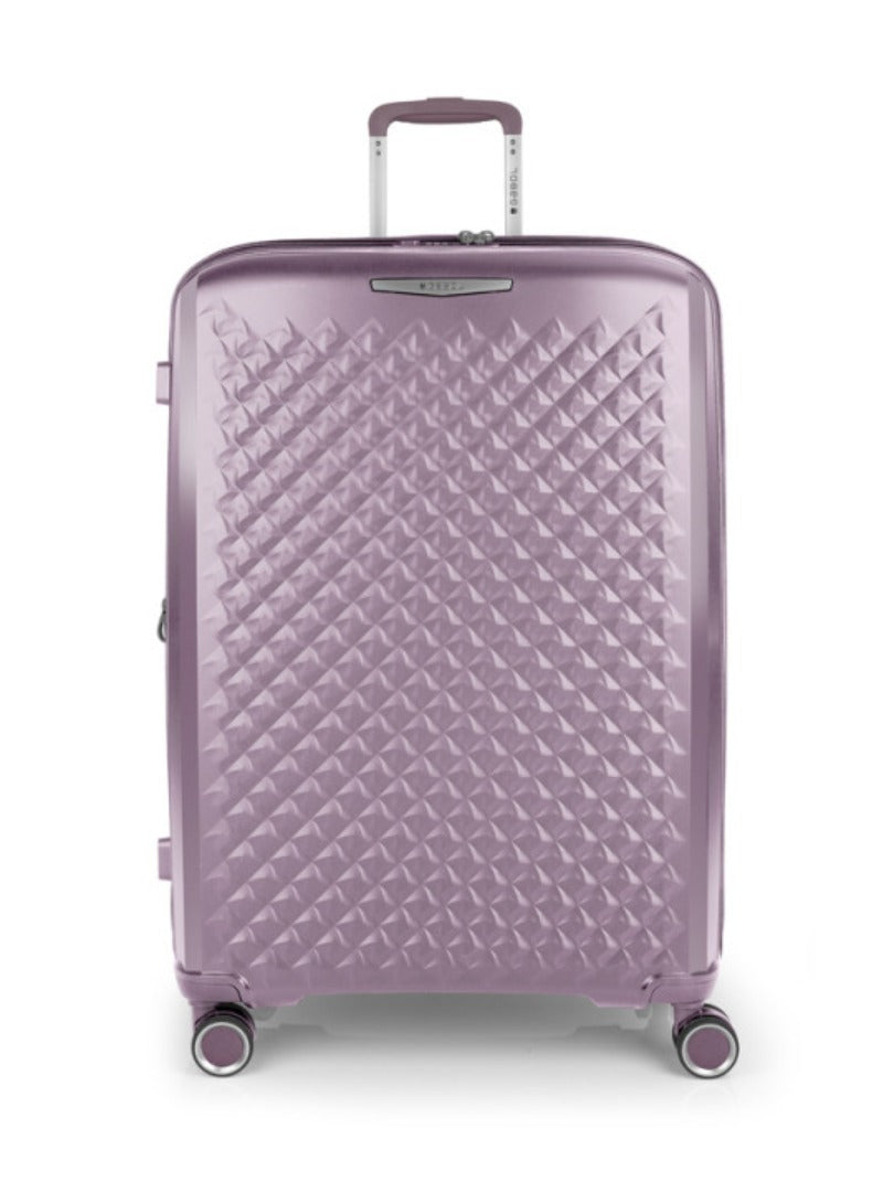 Gabol Queens Luggage ABS + PP Hardshell Clearance Luggage bag Hardside Lightweight Durable Carry On Suitcase Sets, Spinner Wheels, TSA Lock 20/24/28in Color Pink