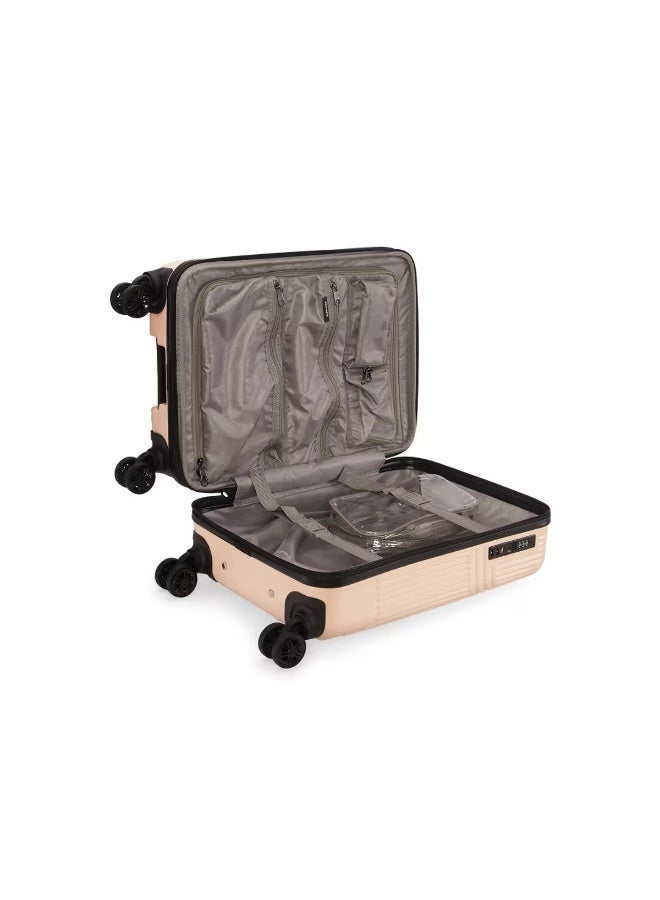 DKNY City Scape Hardside Luggage on Wheels for Unisex | Ultra Lightweight ABS with Spinner Wheels 4 Color Pale Peach