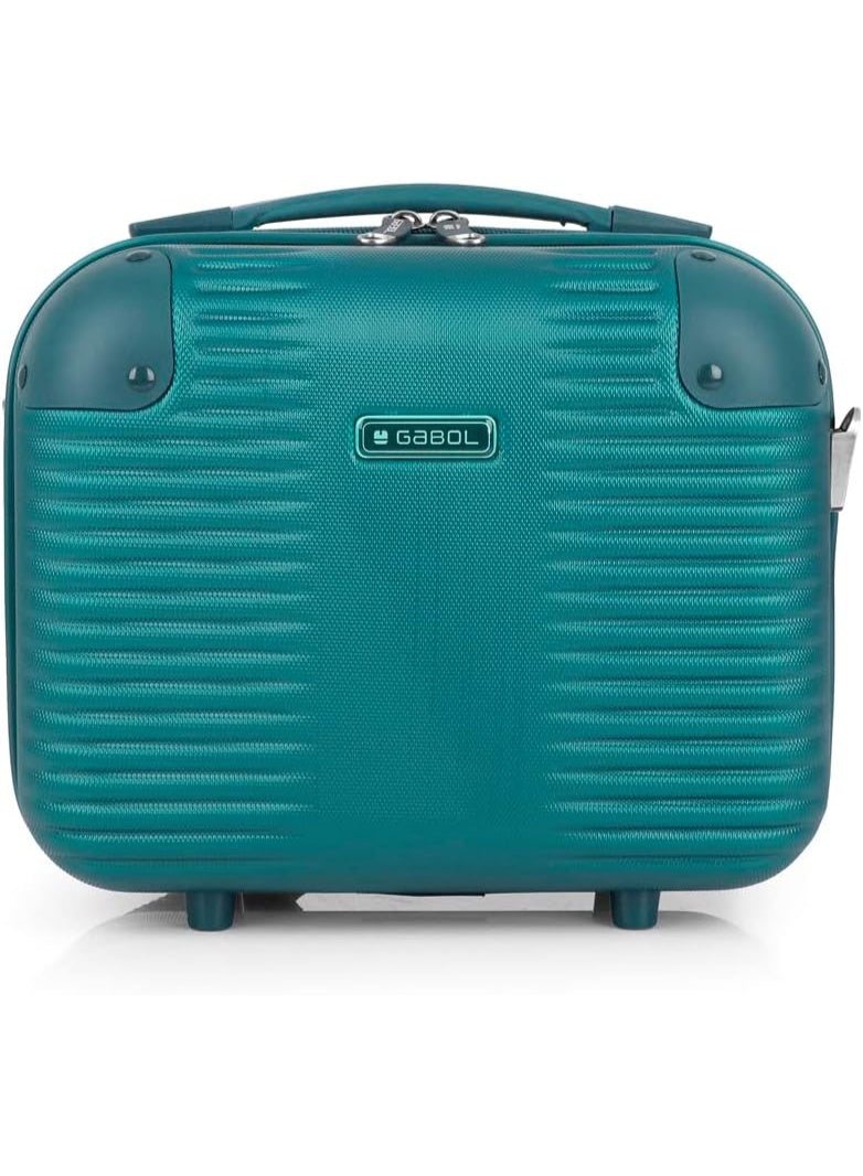 Gabol Balance Luggage ABS + PP Hardshell Clearance Luggage bag Hardside Lightweight Durable Carry On Suitcase Sets, Spinner Wheels, TSA Lock 20/24/28in (Turquoise, Beauty Case)