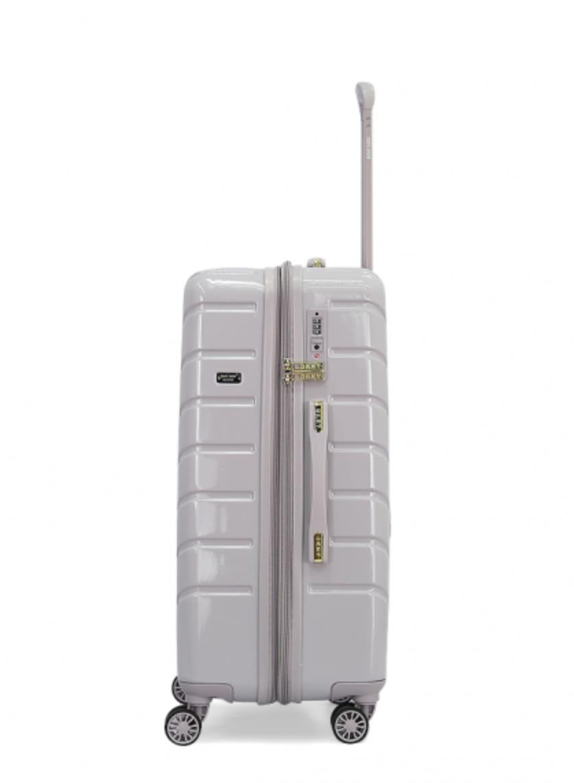 Bias HS Hard Case Luggage Trolley for Unisex ABS Lightweight 4 Double Wheeled Suitcase With Built In TSA Type Lock Color Lavender