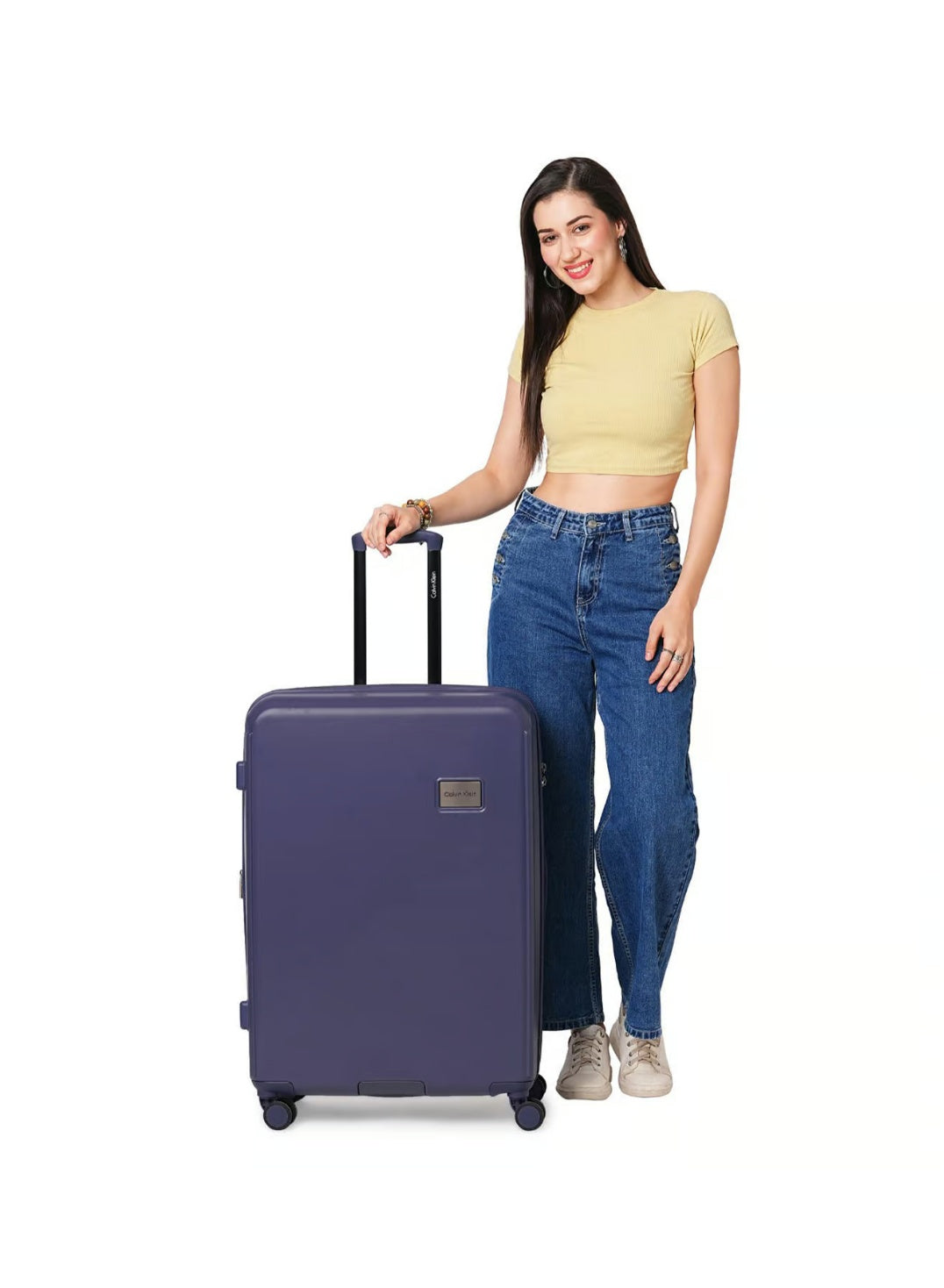 Bleeker Street Hardside Luggage on Wheels for Unisex | Ultra Lightweight ABS on with Spinner Wheels 4 Color Ngt Shadow Blue