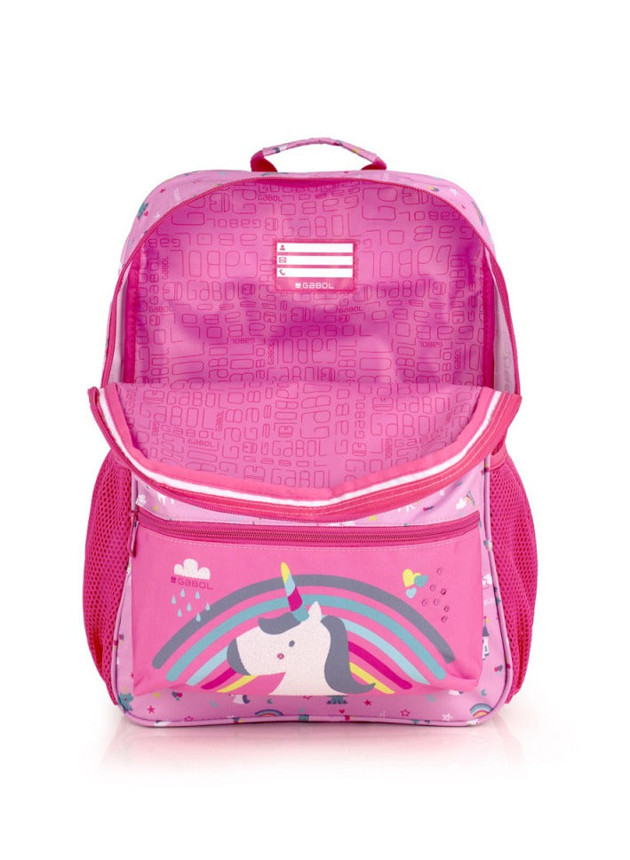 Gabol Rainbow Kids Backpack Lightweight Children's Nursery School Bag for Preschool Boys Girls