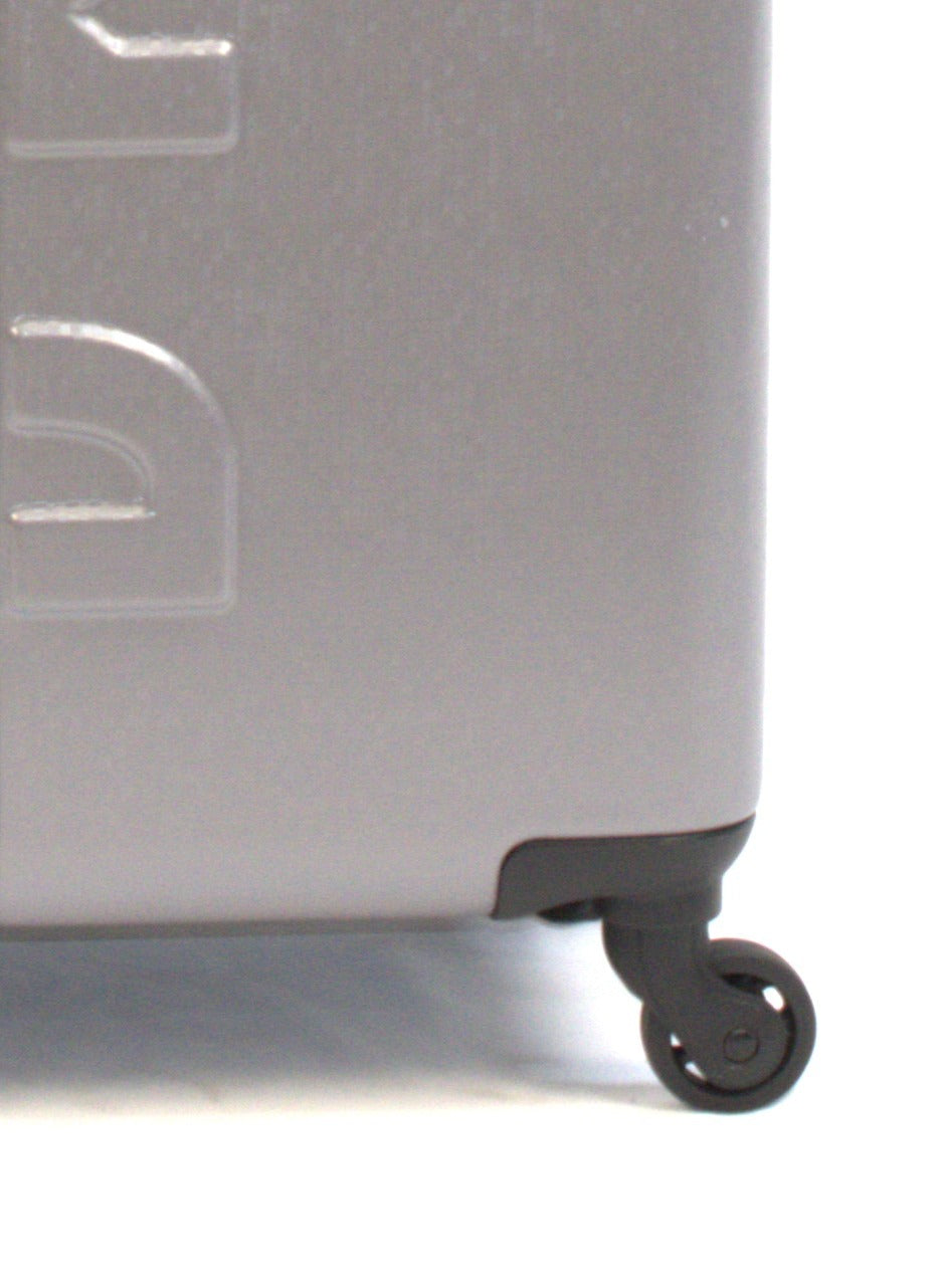 DKNY Front & Center  Hardside Luggage on Wheels for Unisex | Ultra Lightweight ABS on with Spinner Double Wheels 4 Color Silver