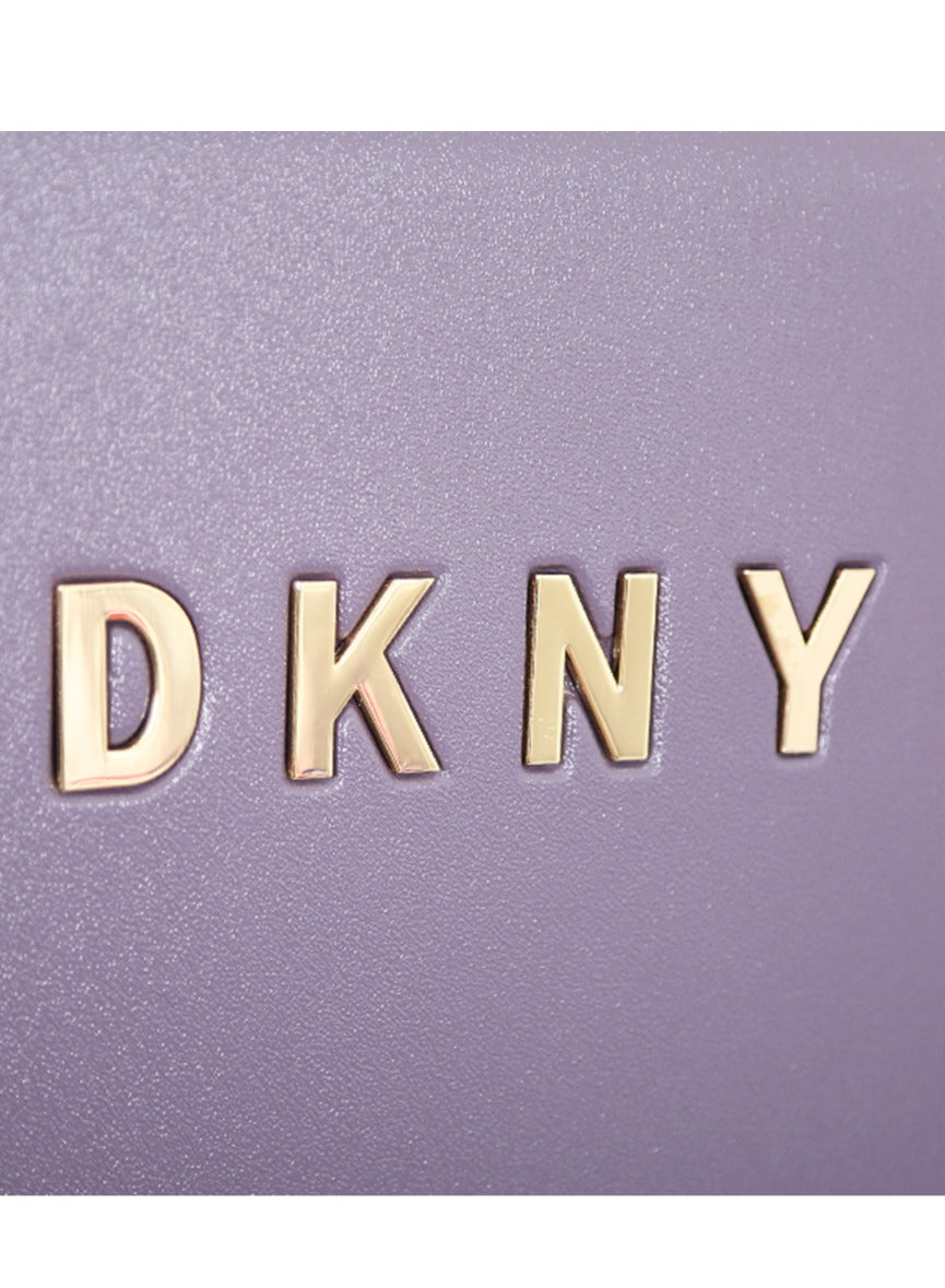 Dkny Allure Hardside Luggage on Wheels for Unisex | Ultra Lightweight ABS on with Spinner Wheels 4 Color Black/Rose Pulm