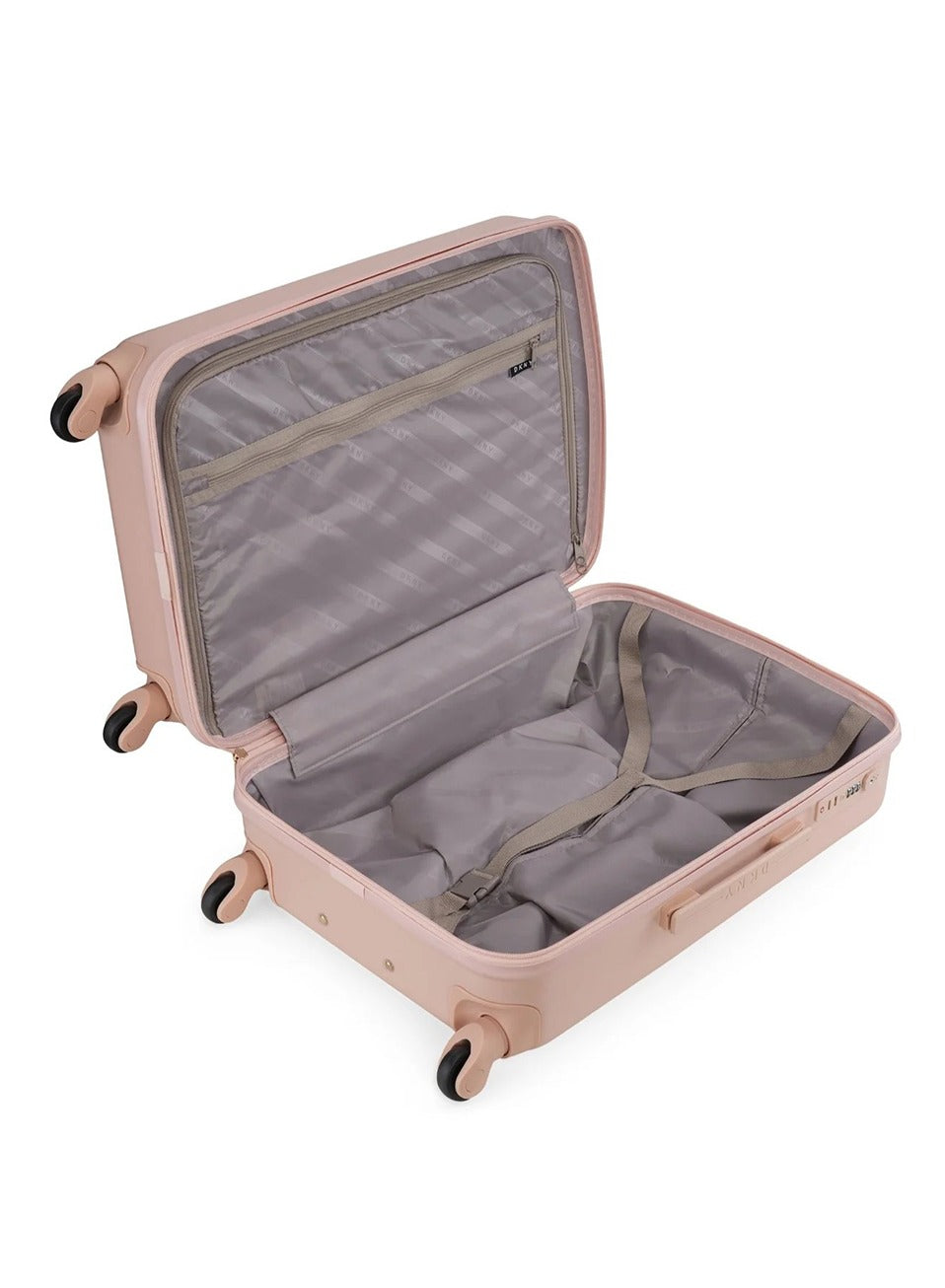 Dkny Promo INTL PR1 Hardside Luggage on Wheels for Unisex | Ultra Lightweight ABS on with Spinner Wheels 4 Color Sunkiss