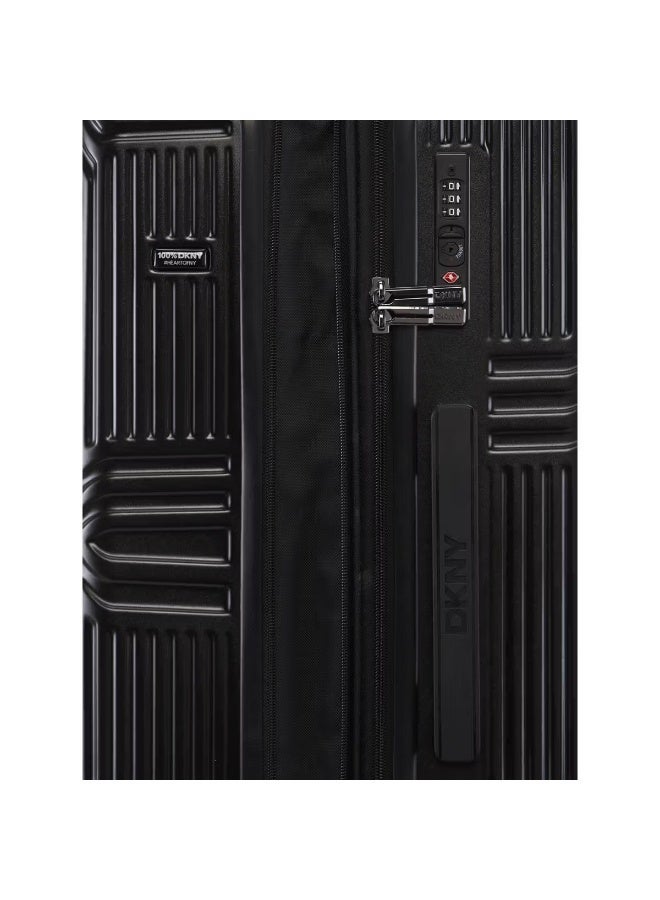 DKNY City Scape Hardside Luggage on Wheels for Unisex | Ultra Lightweight ABS with Spinner Wheels 4 Color Black