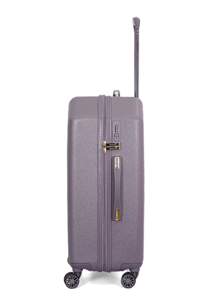 Dkny Allure Hardside Luggage on Wheels for Unisex | Ultra Lightweight ABS on with Spinner Wheels 4 Color Black/Rose Pulm