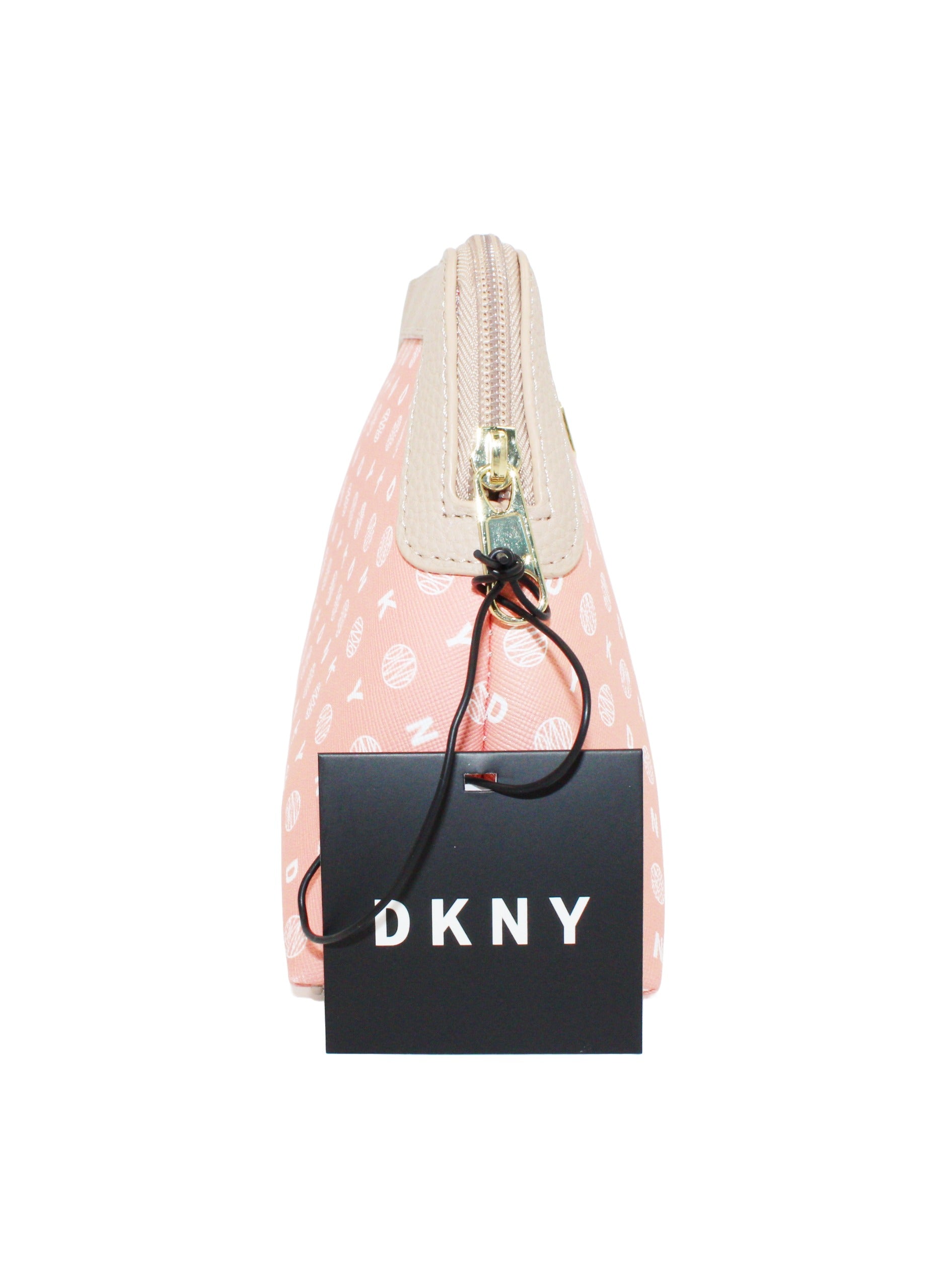 DKNY Legacy Beauty Pouch Cosmetic Bag, Travel Make up Bag Small, Small Waterproof and Lightweight Cosmetic Bag Storage Bag, Small Makeup Bag, Travel Toiletry Bag