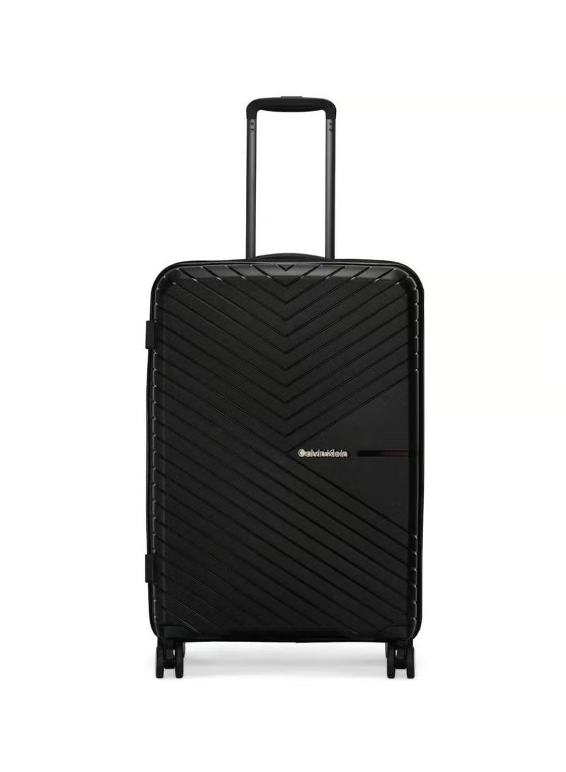 Calvin Klein Sustain 2.0 3-Piece Hardsided Luggage Set on Wheels for Unisex | Ultra Lightweight ABS with Spinner Wheels 4 Color Black