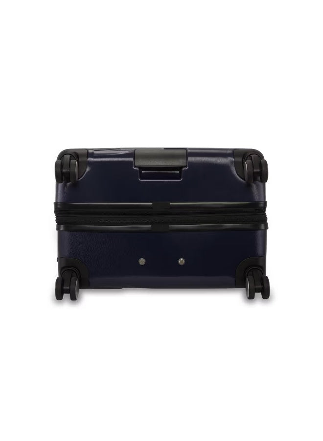Calvin Klein State Of Flow Hardside Luggage on Wheels for Unisex | Ultra Lightweight ABS with 4 Spinner Wheels | Color Midnight Navy